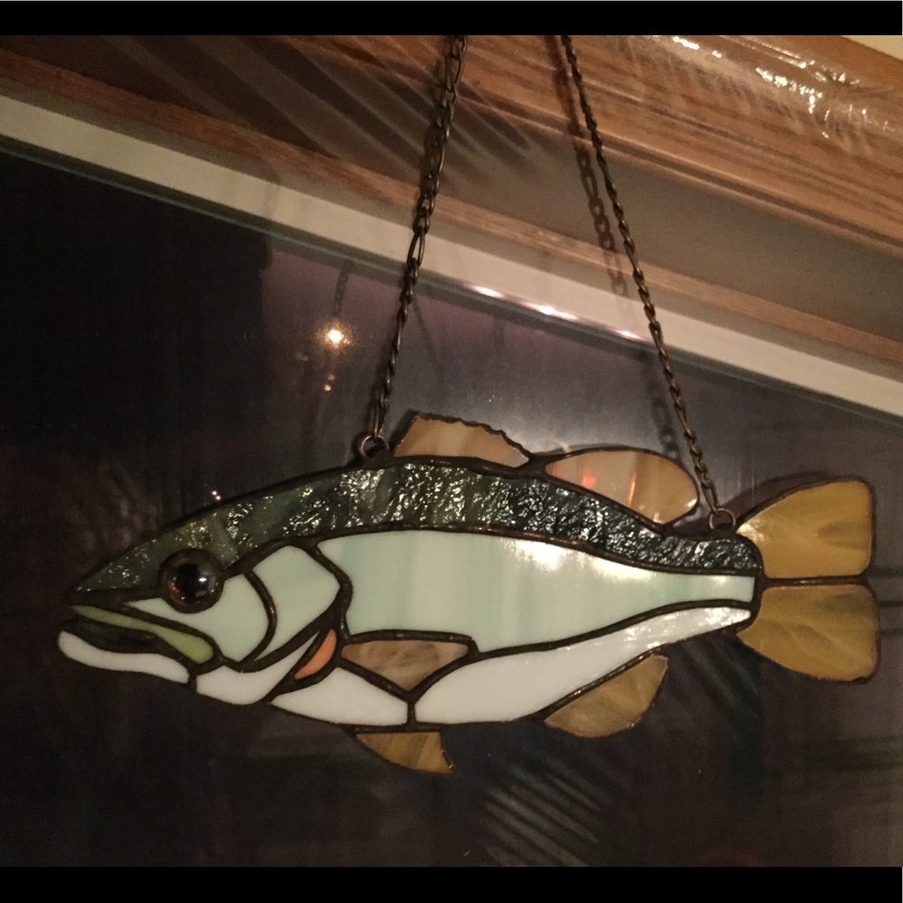 Stained Glass Fish sun catcher